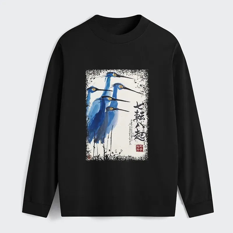 Kyoto-Lion Wings That Never Yield Classic Long Sleeve T-Shirt