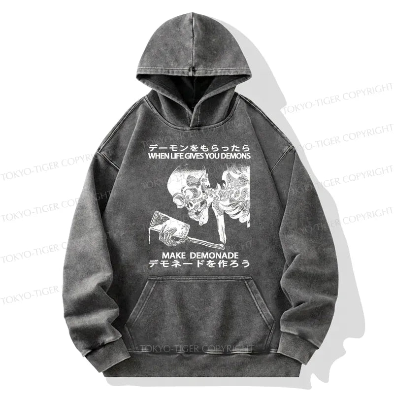 Japanese Vintage Washed Hoodie Free Shipping