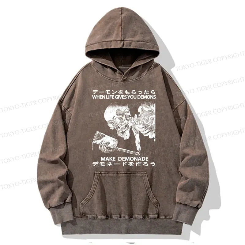 Japanese Vintage Washed Hoodie Free Shipping