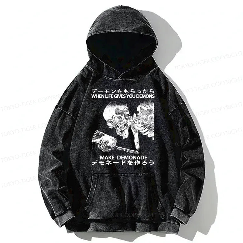 Japanese Vintage Washed Hoodie Free Shipping