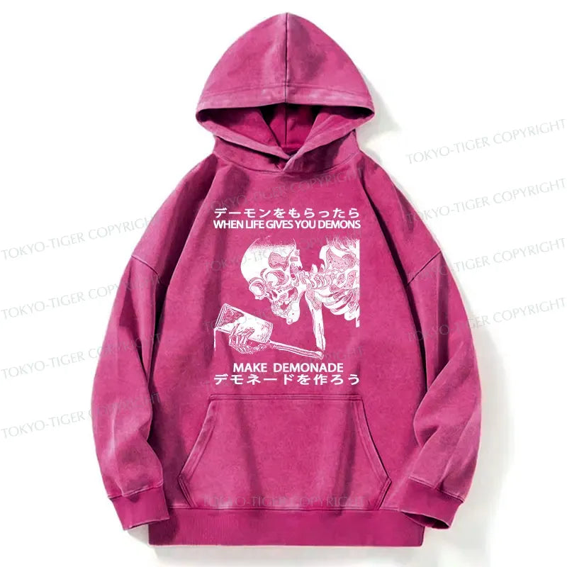 Japanese Vintage Washed Hoodie Free Shipping