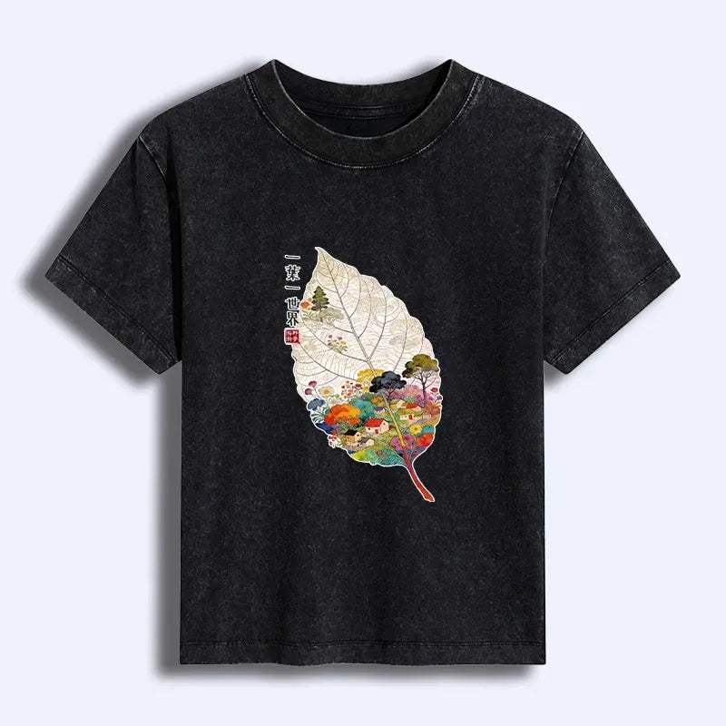 Tiny Colorful World Graphic Tee for Women