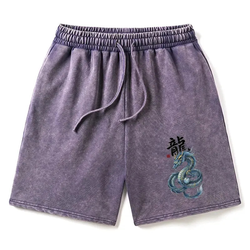 Japanese Mythic Dragon Shorts for Daily Wear