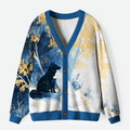 Kyoto Wolf Cardigan Sweater with Free Shipping