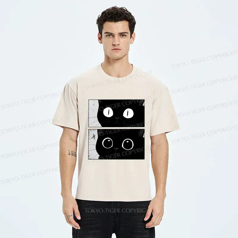 Kyoto-Lion Become A Cute Cat Washed T-Shirt