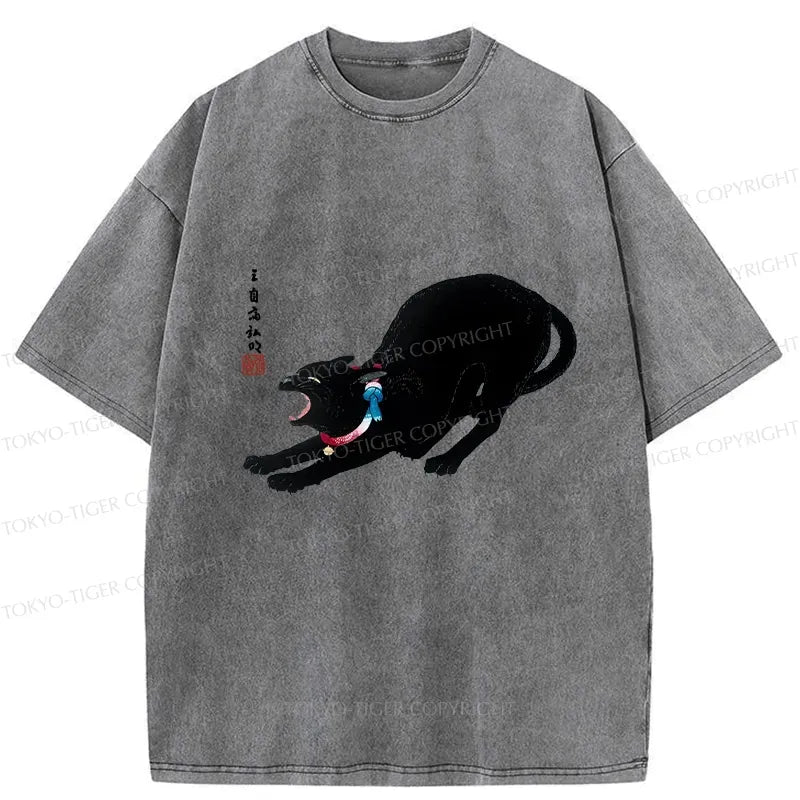 Kyoto Lion Cat Stretching Tee