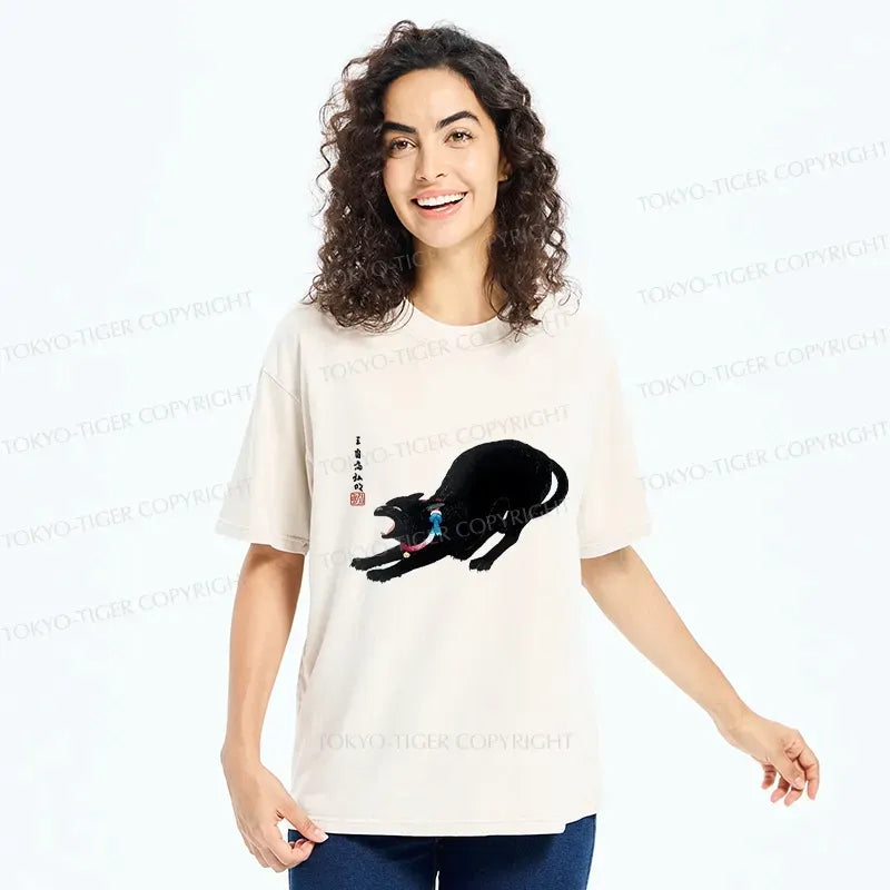 Japanese Cat T-Shirt for Daily Wear