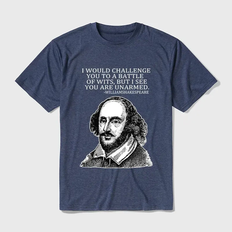 Kyoto-Lion Your Intelligence Is Inferior To Mine Cotton Blend T-Shirt