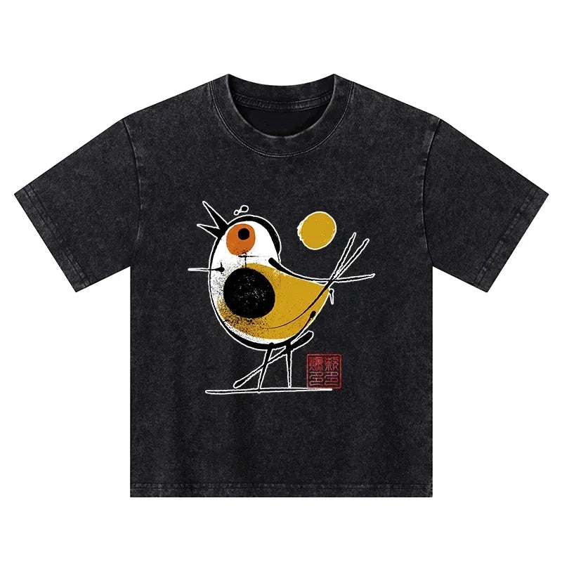 Best Seller Japanese Kids Washed T-Shirt