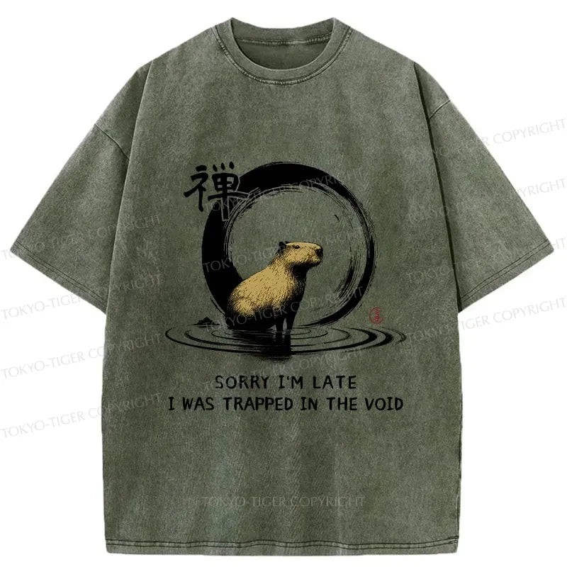 Vintage Ukiyo-e Capybara T-Shirt for Streetwear