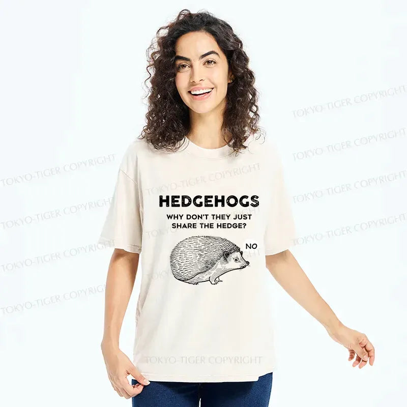 Funny Japanese Washed T-Shirt for Streetwear