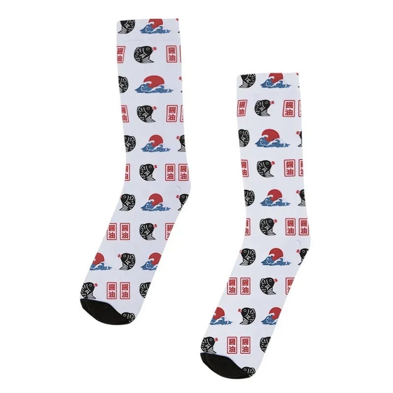Ukiyo-e socks for festival vacation