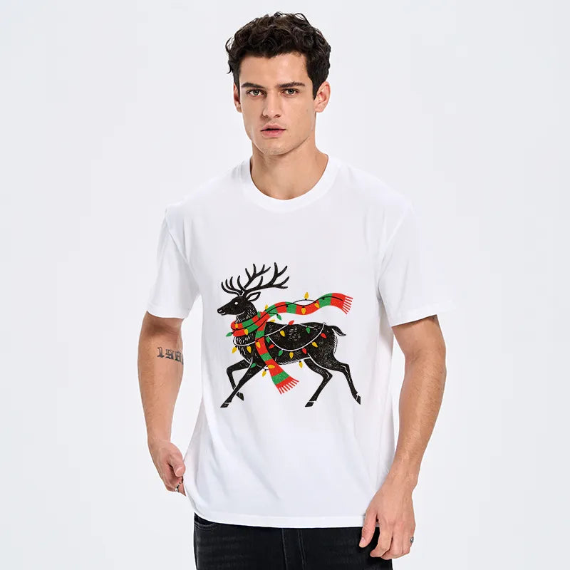 Kyoto-Lion Christmas Light Reindeer Classic T-Shirt