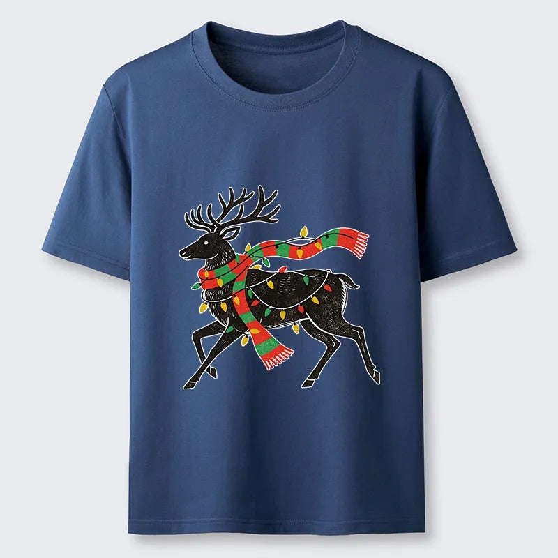 Kyoto-Lion Christmas Light Reindeer Classic T-Shirt