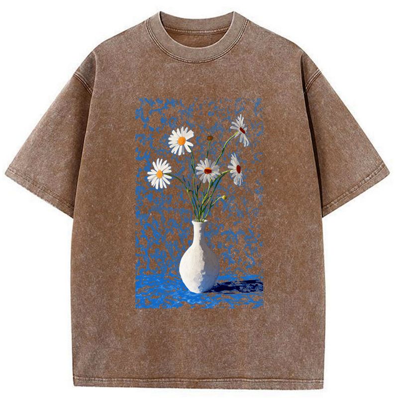 Kyoto-Lion A Flowing Bouquet Washed T-Shirt
