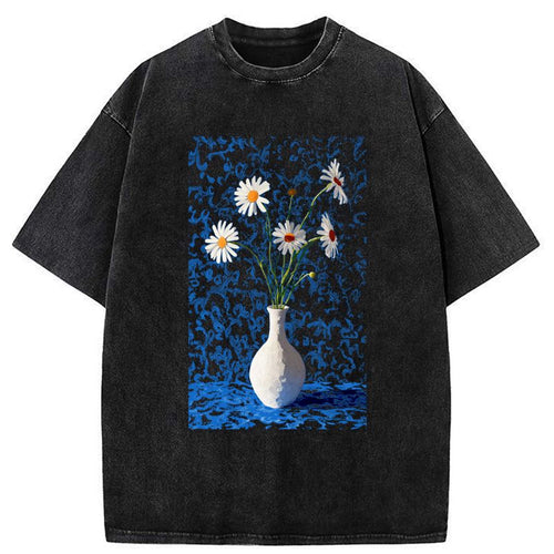 japanese vintage washed t-shirt for daily wear