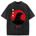 Mysterious Washed Crow T-Shirt