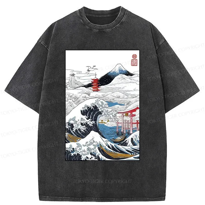 unisex japanese style t-shirt daily wear