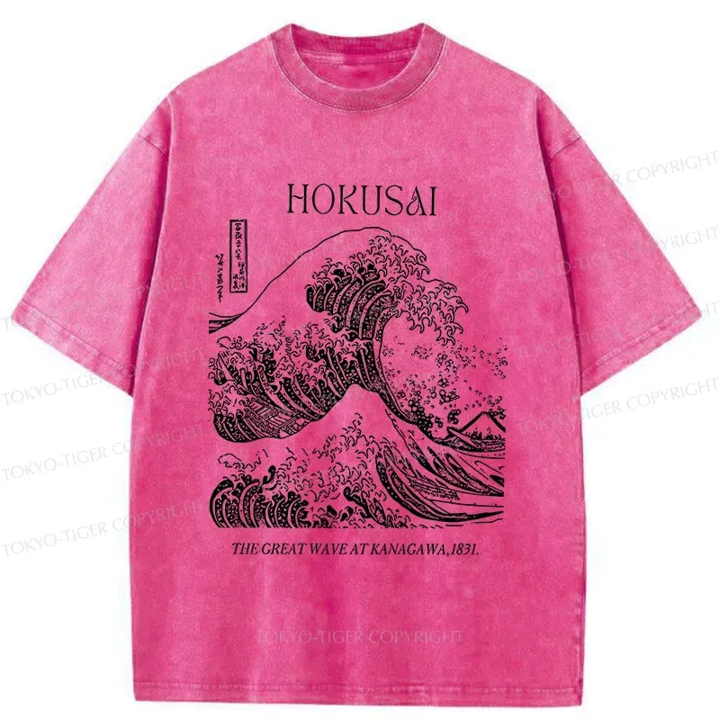 washed japanese ukiyo-e t-shirt best seller