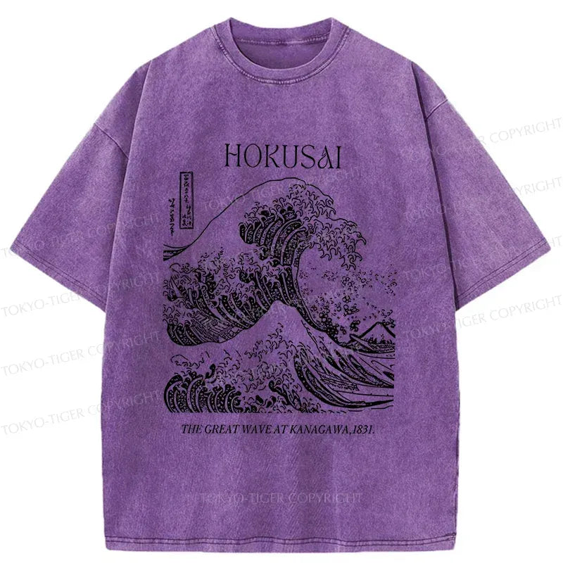 japanese retro ukiyo-e t-shirt for streetwear
