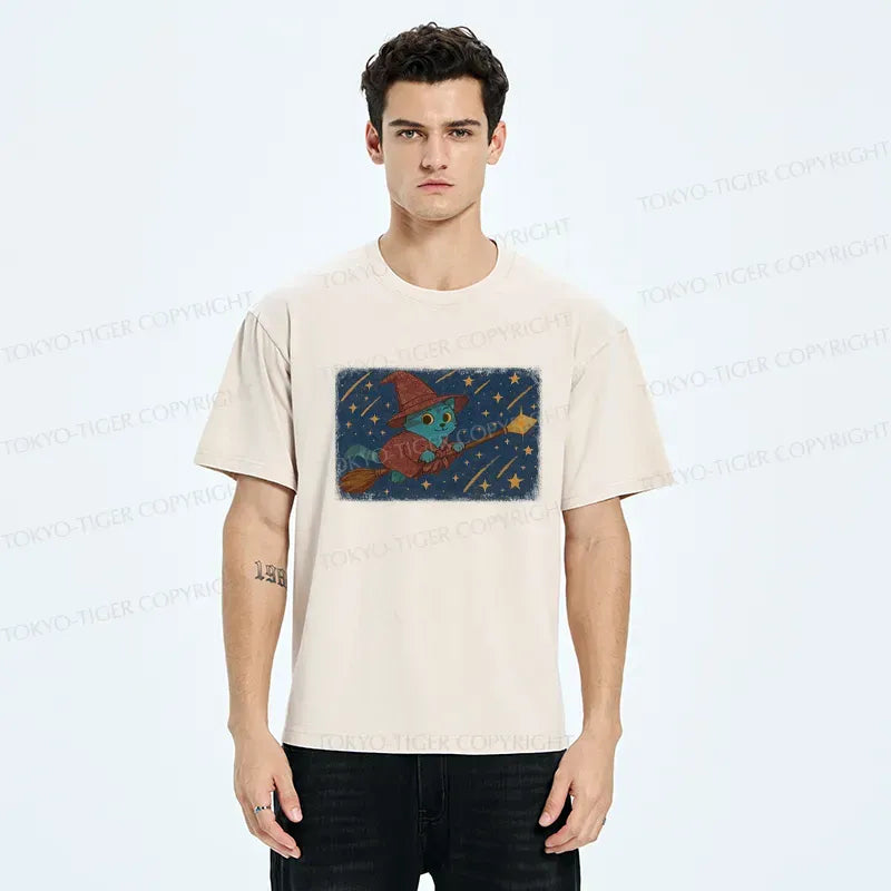 Japanese cat t-shirt for daily wear