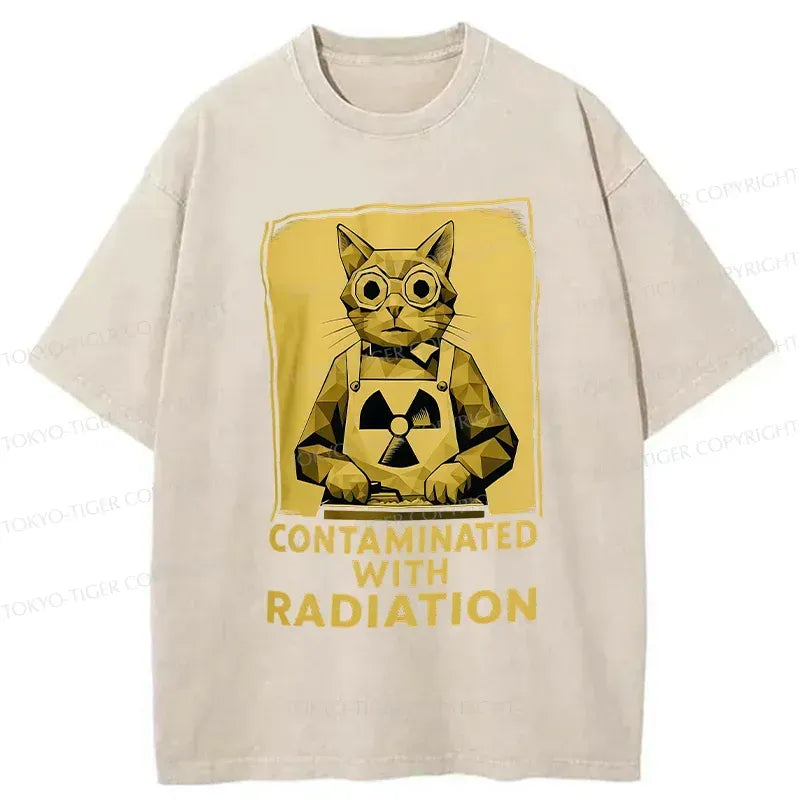 Kyoto-Lion Mutant Cat Washed T-Shirt