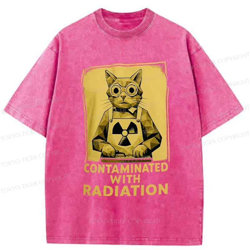 Kyoto-Lion Mutant Cat Washed T-Shirt