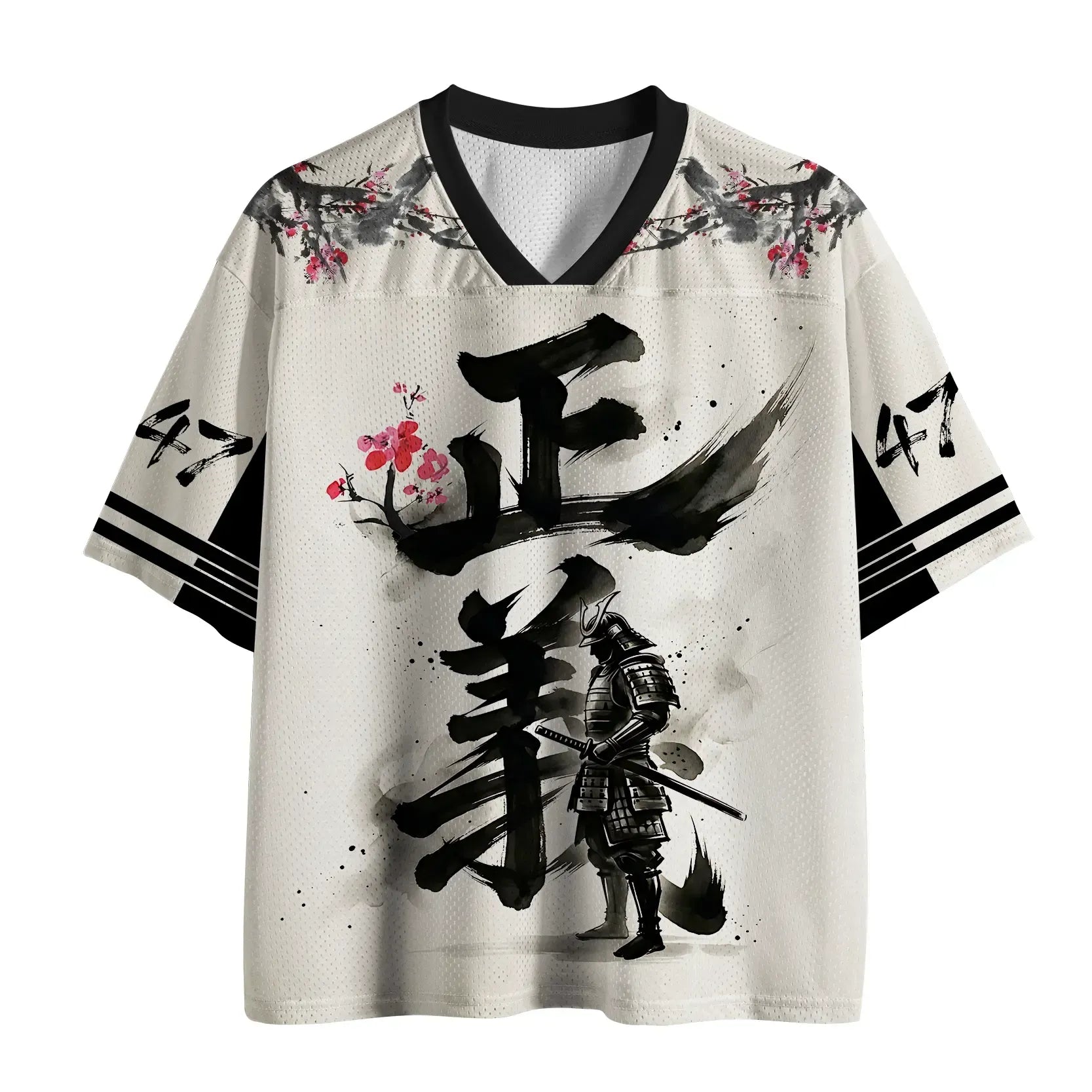 Japanese Kanji Mesh Jersey for Sports