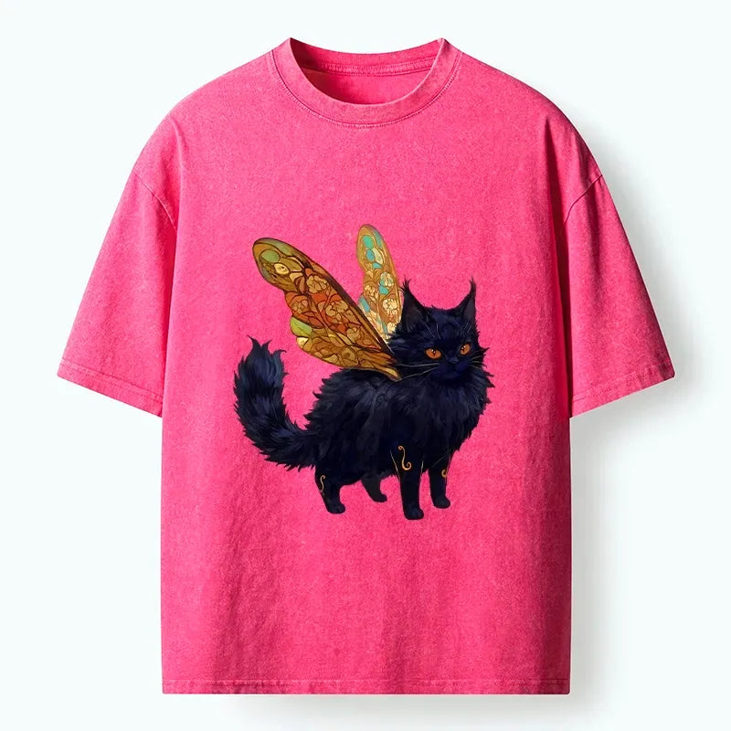 Funny vintage cat t-shirt for streetwear