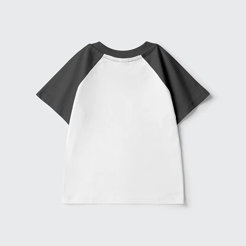 Kyoto-Lion Funny Cute Black Cat And Coffee Meme Kids Raglan T-shirt