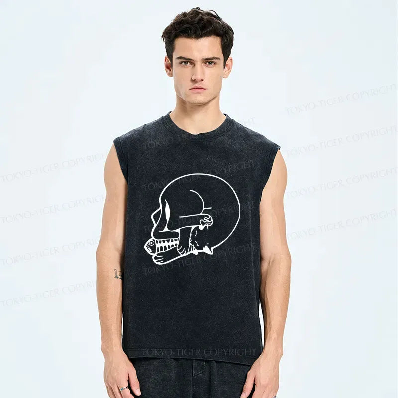 Japanese Vintage Cat Tank Top Gift Idea