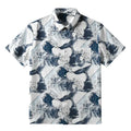 Ukiyo-e whale tail wave shirt for summer