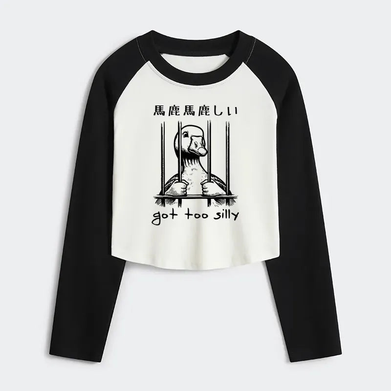 Silly Goose Japanese Style Crop Top