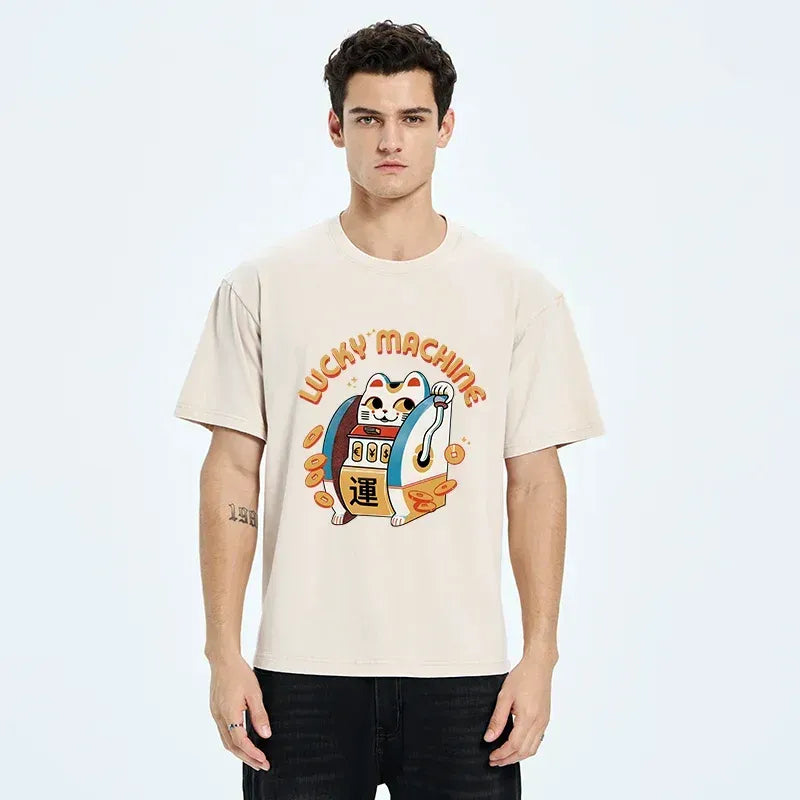 Kyoto-Lion Lucky Machine Japan Washed T-Shirt