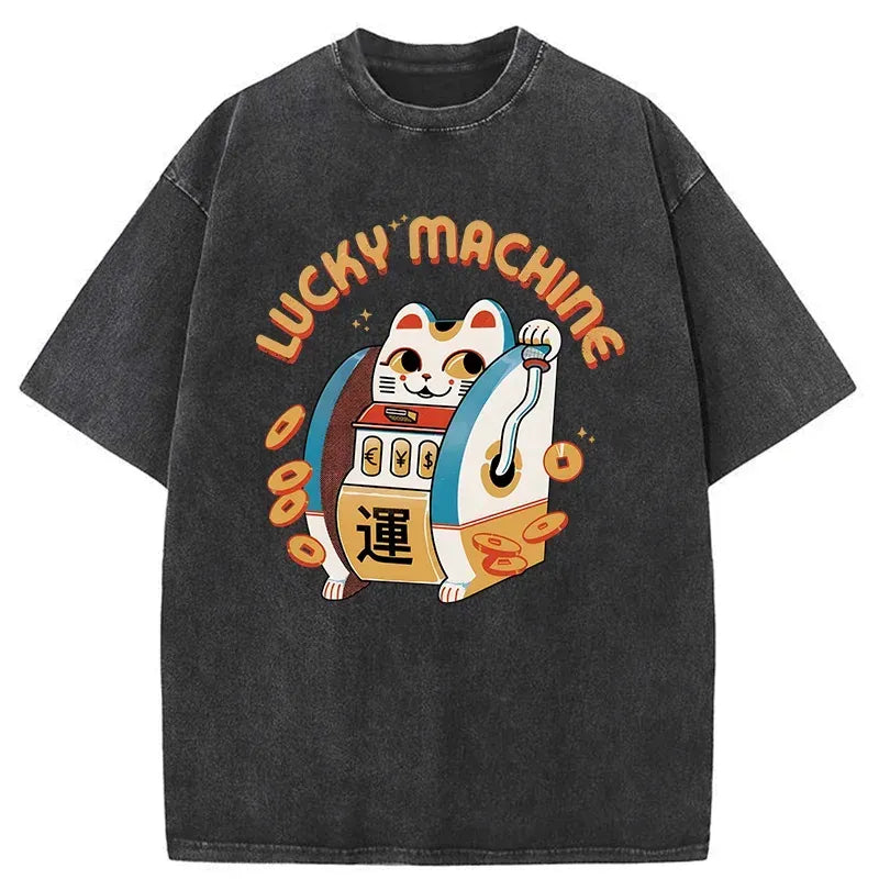 Japanese Washed T-Shirt for Streetwear