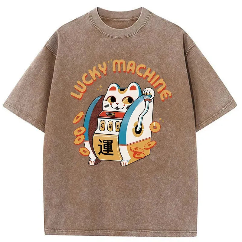Kyoto-Lion Lucky Machine Japan Washed T-Shirt