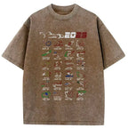 japanese racing map t-shirt for daily wear