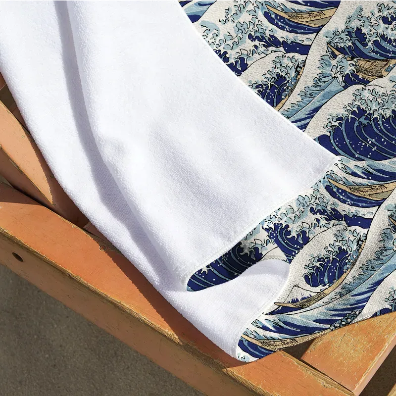 Japanese Great Wave Beach Towel