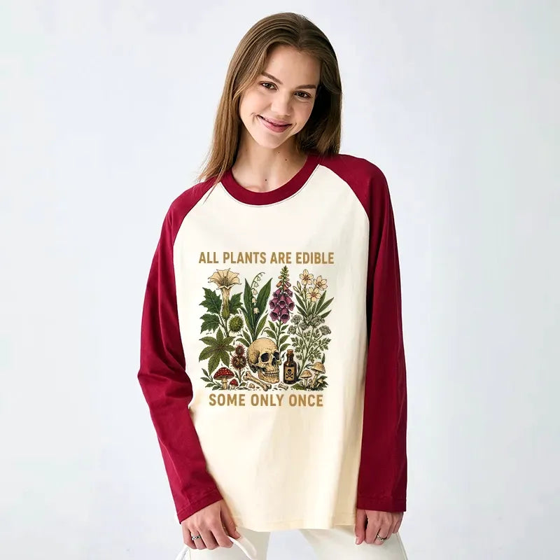 Kyoto Lion Edible Plants Joke Long Sleeve T-shirt