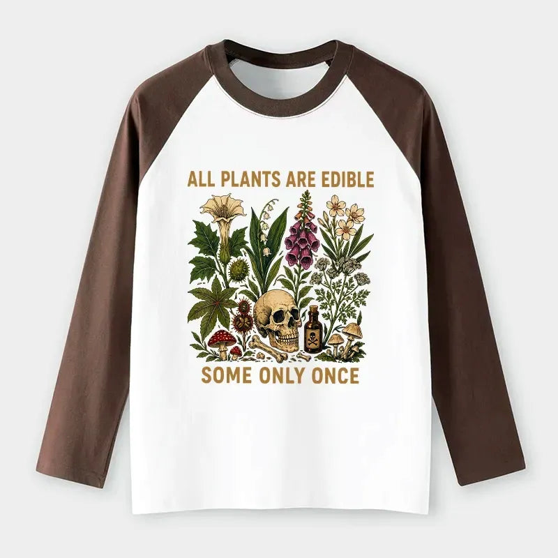 Kyoto Lion Edible Plants Joke Long Sleeve T-shirt