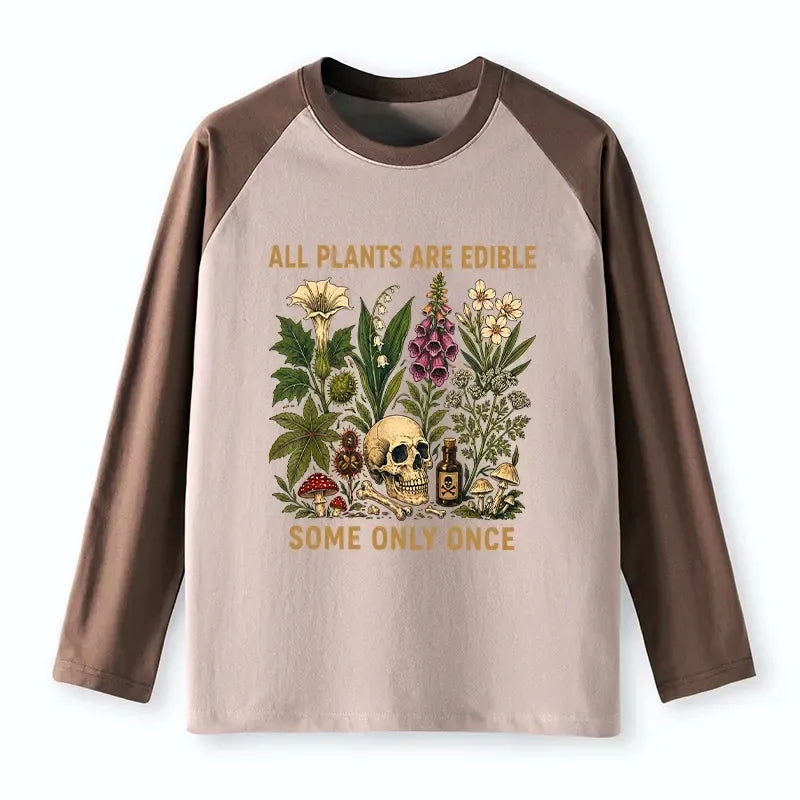 Japanese Unisex Cotton Raglan Tee for Daily Wear