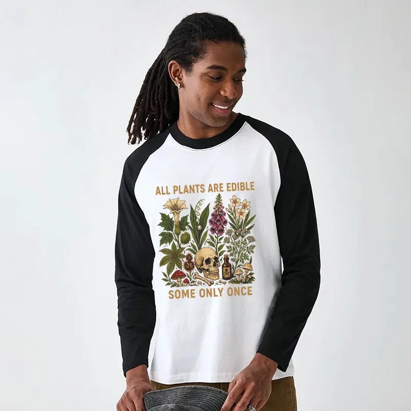 Kyoto Lion Edible Plants Joke Long Sleeve T-shirt