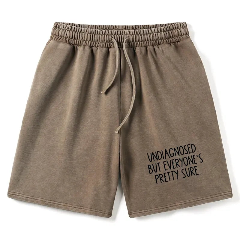 Funny Washed Shorts for Daily Wear