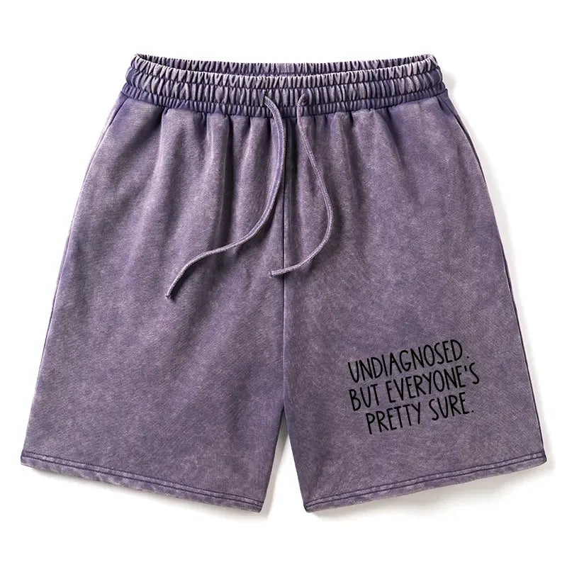 Funny Washed Shorts for Daily Wear