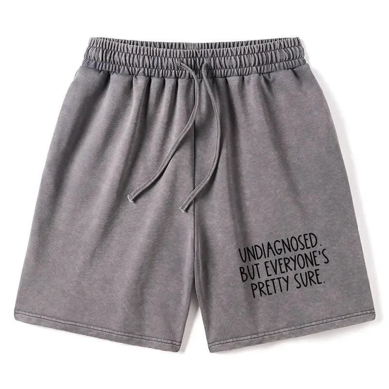 Funny Washed Shorts for Daily Wear
