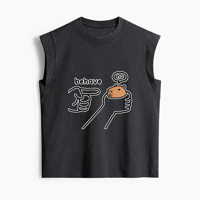 Japanese Vintage Capybara Tank Top Gift Idea