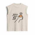 Funny Washed Tank Top for Summer