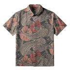 Kyoto-Lion Swimming Koi Button-up Shirt