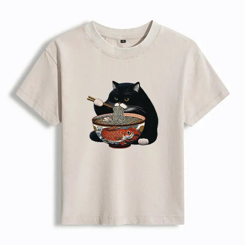 Kyoto Lion Fat Cat T-Shirt for Women