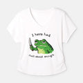 Kyoto-Lion Impatient Frog Modal Dolman Sleeve T-Shirt